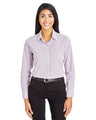 Joe's USA Women's CrownLux Performance® Micro Windowpane Woven Dress Shirt