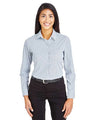 Joe's USA Women's CrownLux Performance® Micro Windowpane Woven Dress Shirt