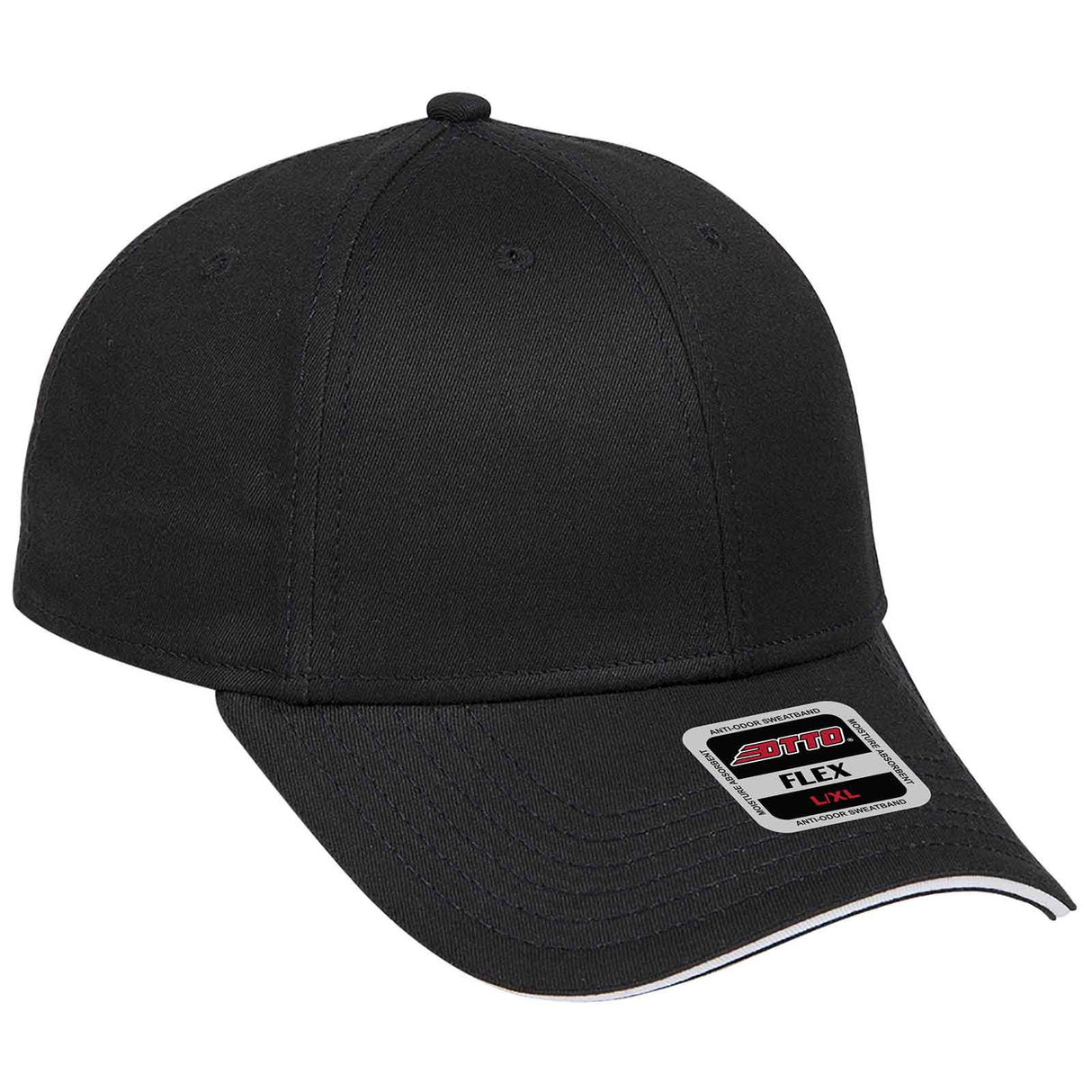 OTTO CAP® OTTO FLEX® Fitted 6 Panel Low Profile Baseball Cap OTTO 12-1163