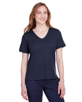 Joe's USA Women's CrownLux Performance® Plaited Rolled Sleeve Shirt