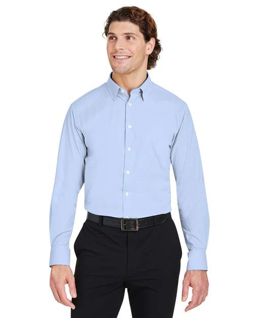 Joe's USA Men's CrownLux Performance® Microstripe Dress Shirt
