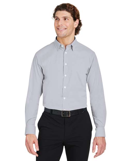 Joe's USA Men's CrownLux Performance® Microstripe Dress Shirt