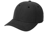 Black baseball cap on a white background