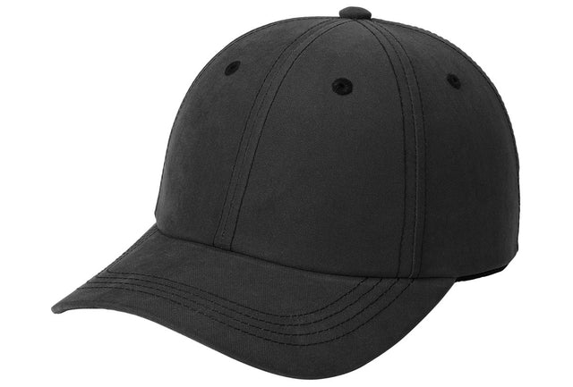 Black baseball cap on a white background