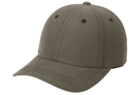 Olive baseball cap on a white background
