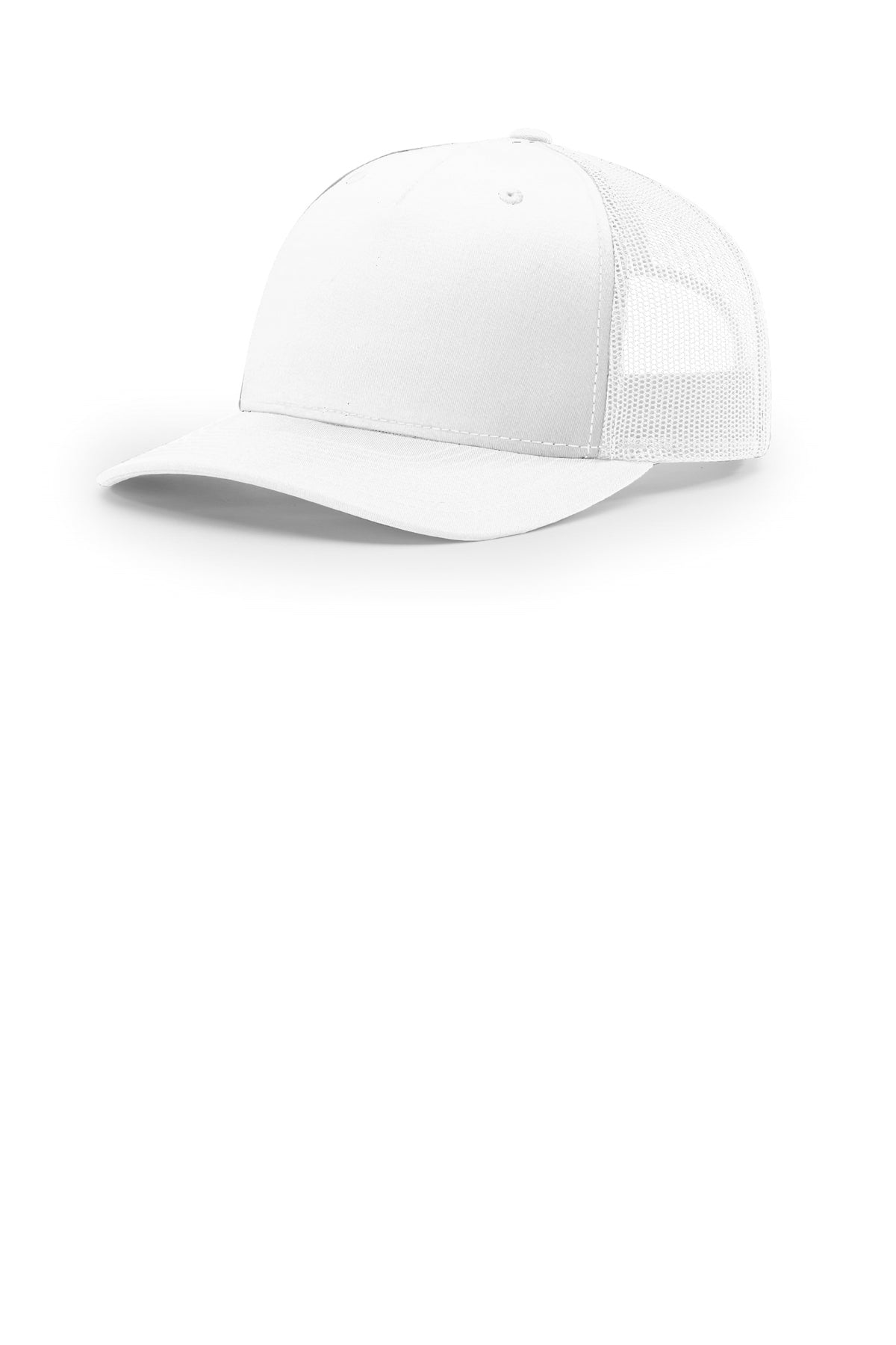Richardson 112FP Five-Panel Trucker Cap | Wholesale Blank Seamless Front