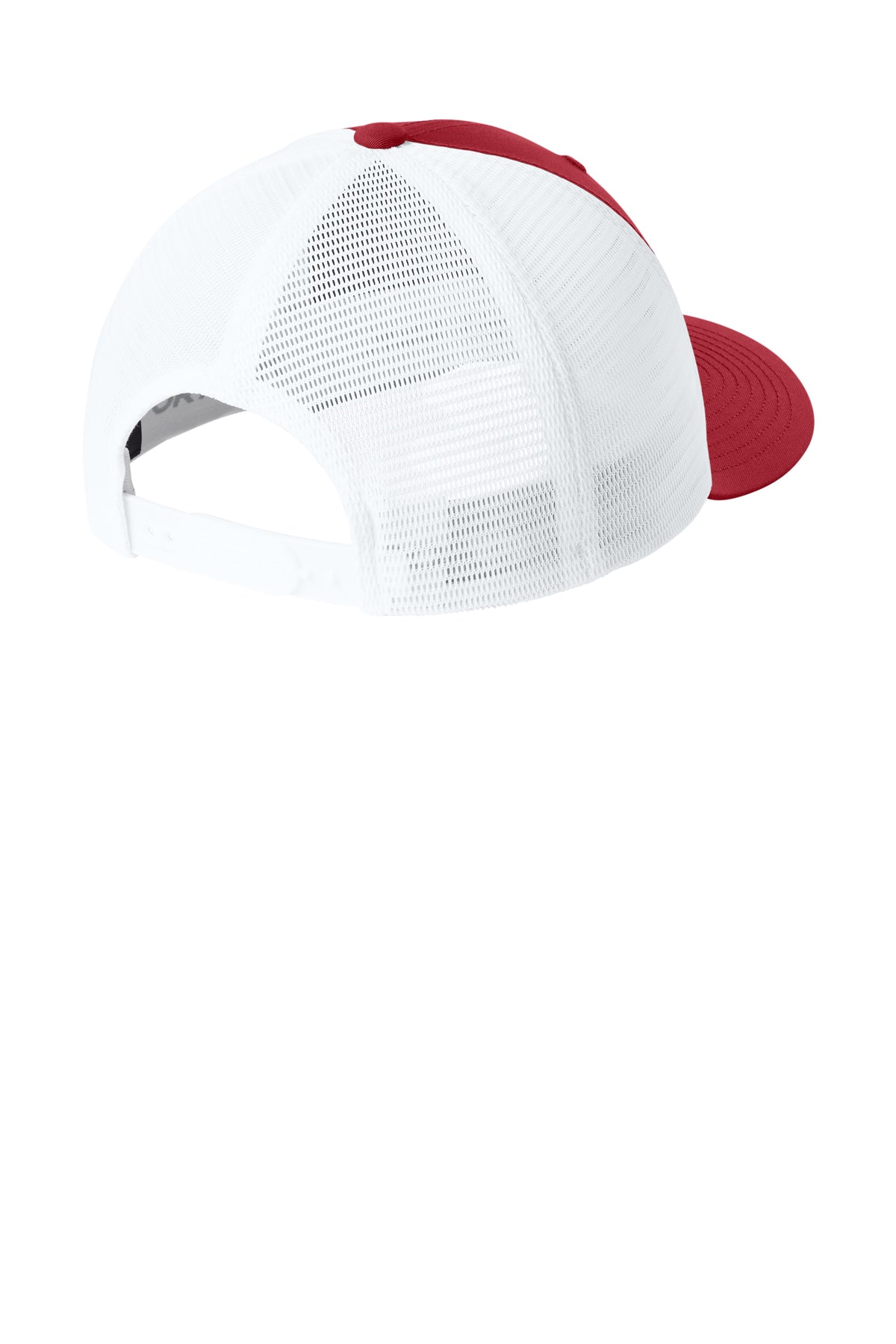 Joes USA Comfort Stretch Snapback Trucker Cap Deep Red/ White Mesh Back