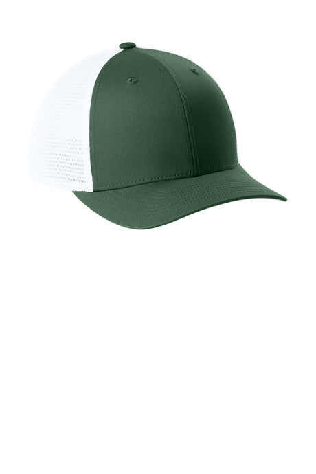 Joes USA Comfort Stretch Snapback Trucker Cap Forest Green/ White Side