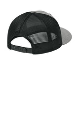 Joes USA Comfort Stretch Snapback Trucker Cap Heather Grey/ Black Mesh Back
