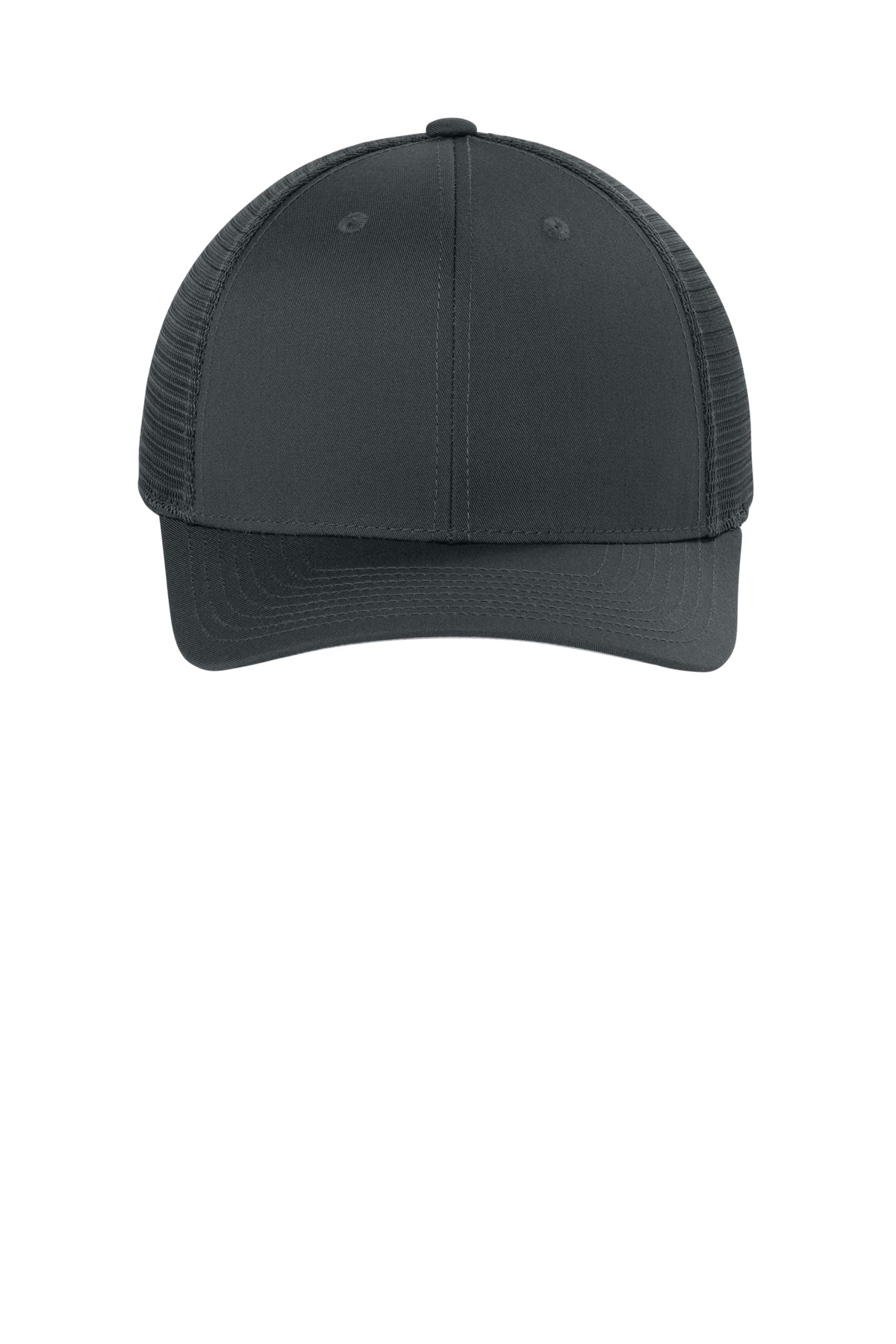 Joes USA Comfort Stretch Snapback Trucker Cap Iron Grey/ Iron Grey Front