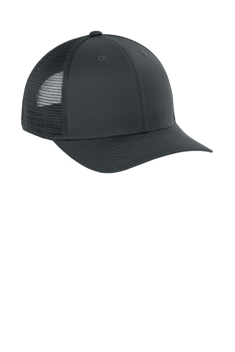 Joes USA Comfort Stretch Snapback Trucker Cap Iron Grey/ Iron Grey Side