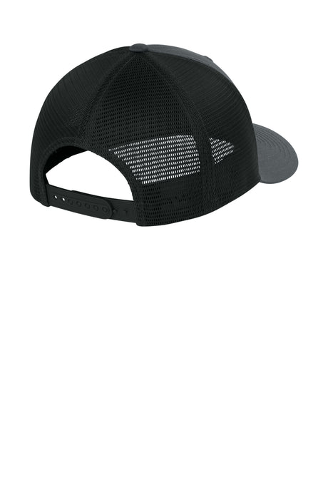 Joes USA Comfort Stretch Snapback Trucker Cap Iron Grey/ Black Mesh Back