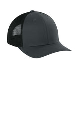 Joes USA Comfort Stretch Snapback Trucker Cap Iron Grey/ Black Side