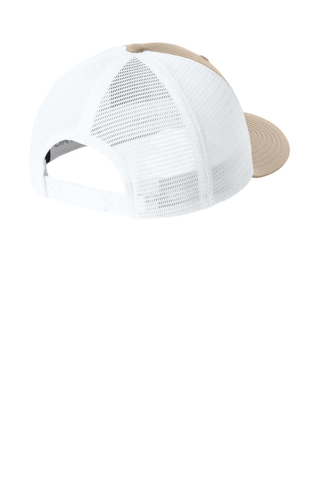 Joes USA Comfort Stretch Snapback Trucker Cap Sahara/ White Mesh Back