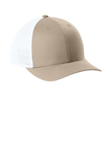 Joes USA Comfort Stretch Snapback Trucker Cap Sahara/ White Side