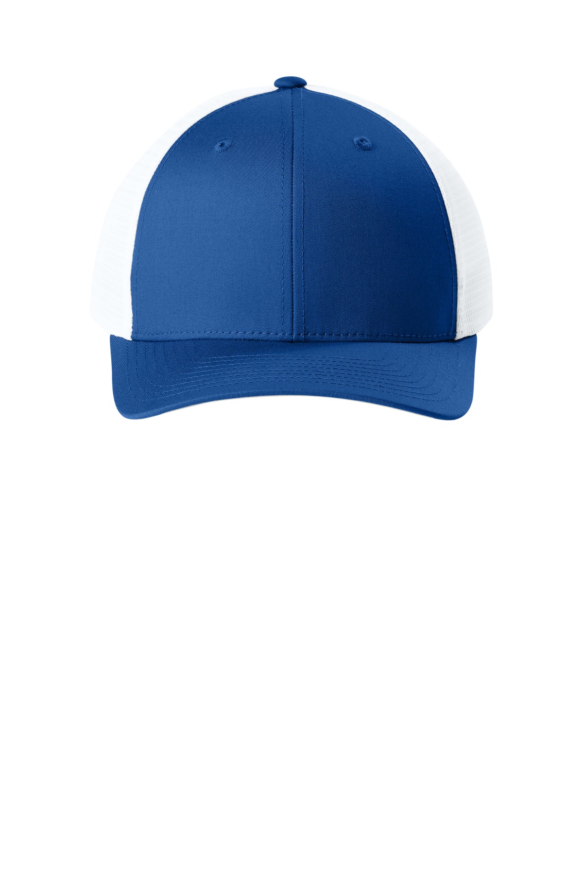 Joes USA Comfort Stretch Snapback Trucker Cap True Royal/ White Front