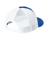 Joes USA Comfort Stretch Snapback Trucker Cap True Royal/ White Mesh Back