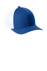 Joes USA Comfort Stretch Snapback Trucker Cap True Royal/ White Side