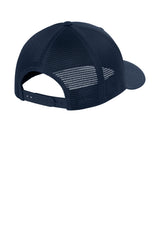Joes USA Comfort Stretch Snapback Trucker Cap True Navy/ True Navy Mesh Back