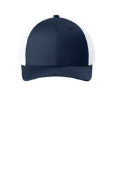 Joes USA Comfort Stretch Snapback Trucker Cap True Navy/ White Front