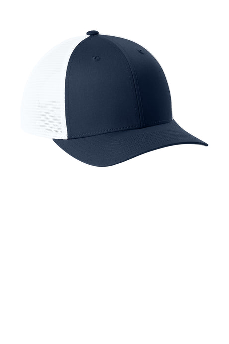 Joes USA Comfort Stretch Snapback Trucker Cap True Navy/ White Side