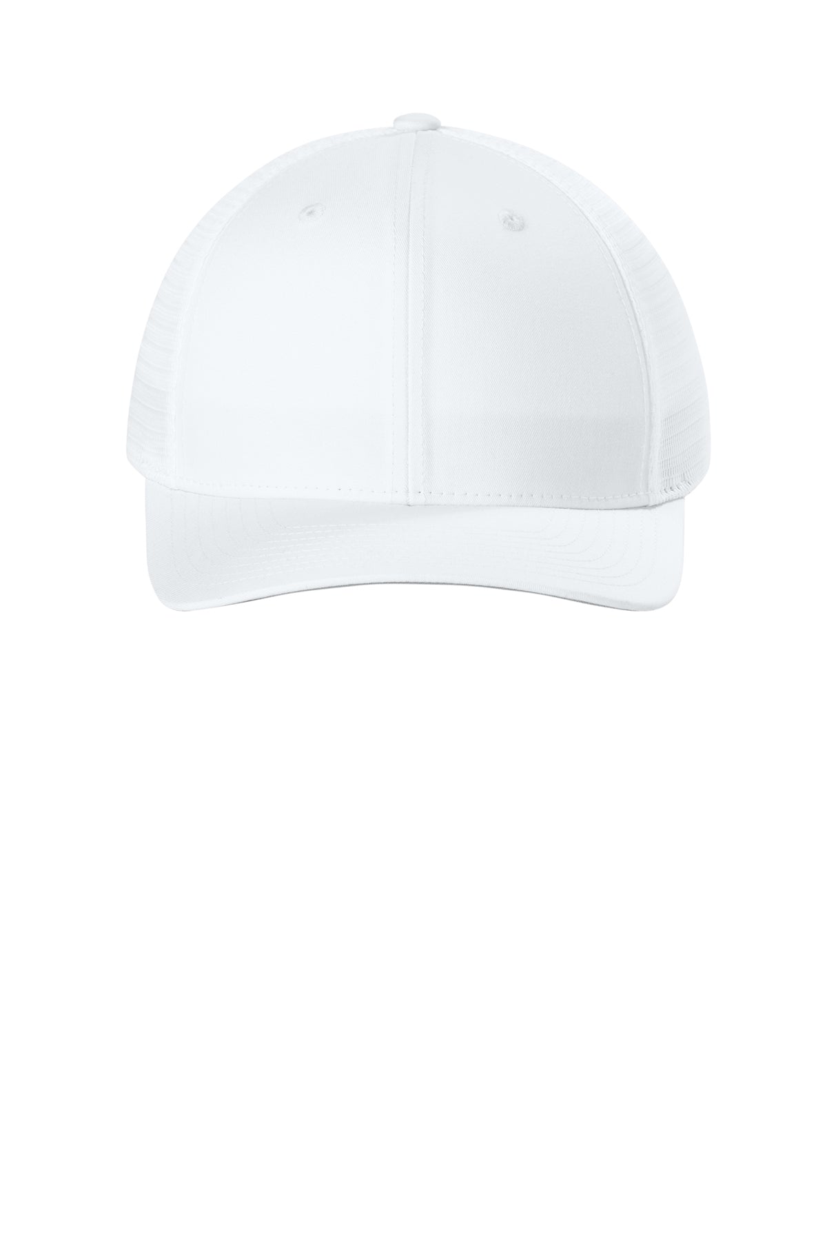 Joes USA Comfort Stretch Snapback Trucker Cap White/ White Front