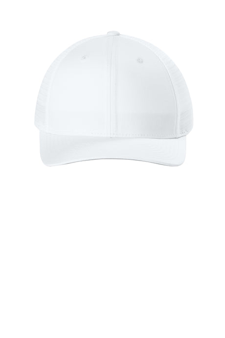 Joes USA Comfort Stretch Snapback Trucker Cap White/ White Front