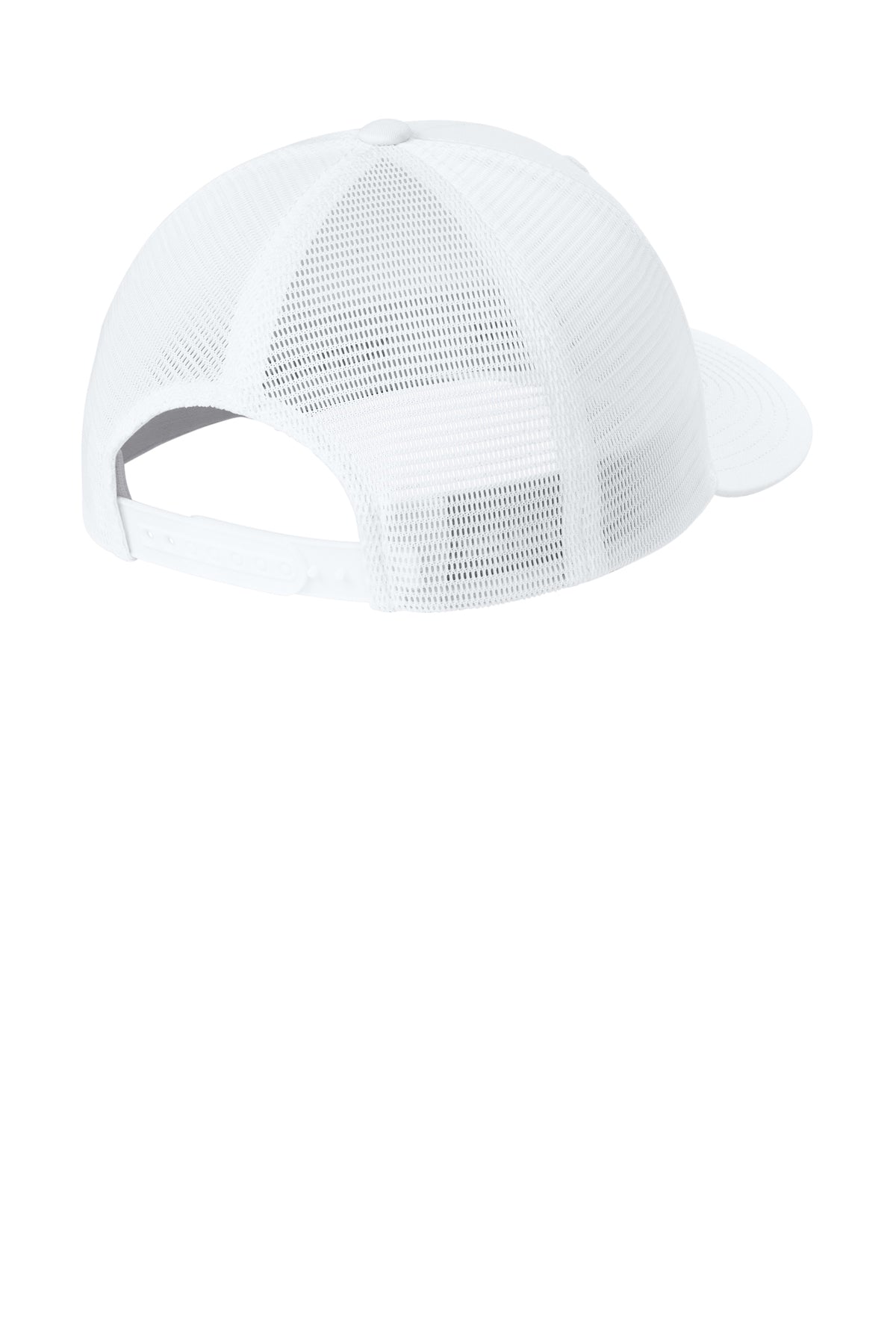 Joes USA Comfort Stretch Snapback Trucker Cap White/ White Mesh Back