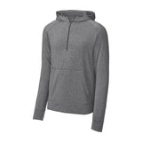 Mens Sport-Wick Stretch 1/2-Zip Pullover DRI-EQUIP Charcoal Heather Grey X-Small