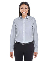 Joe's USA Women's Crown Collection® Striped Woven Dress Shirt