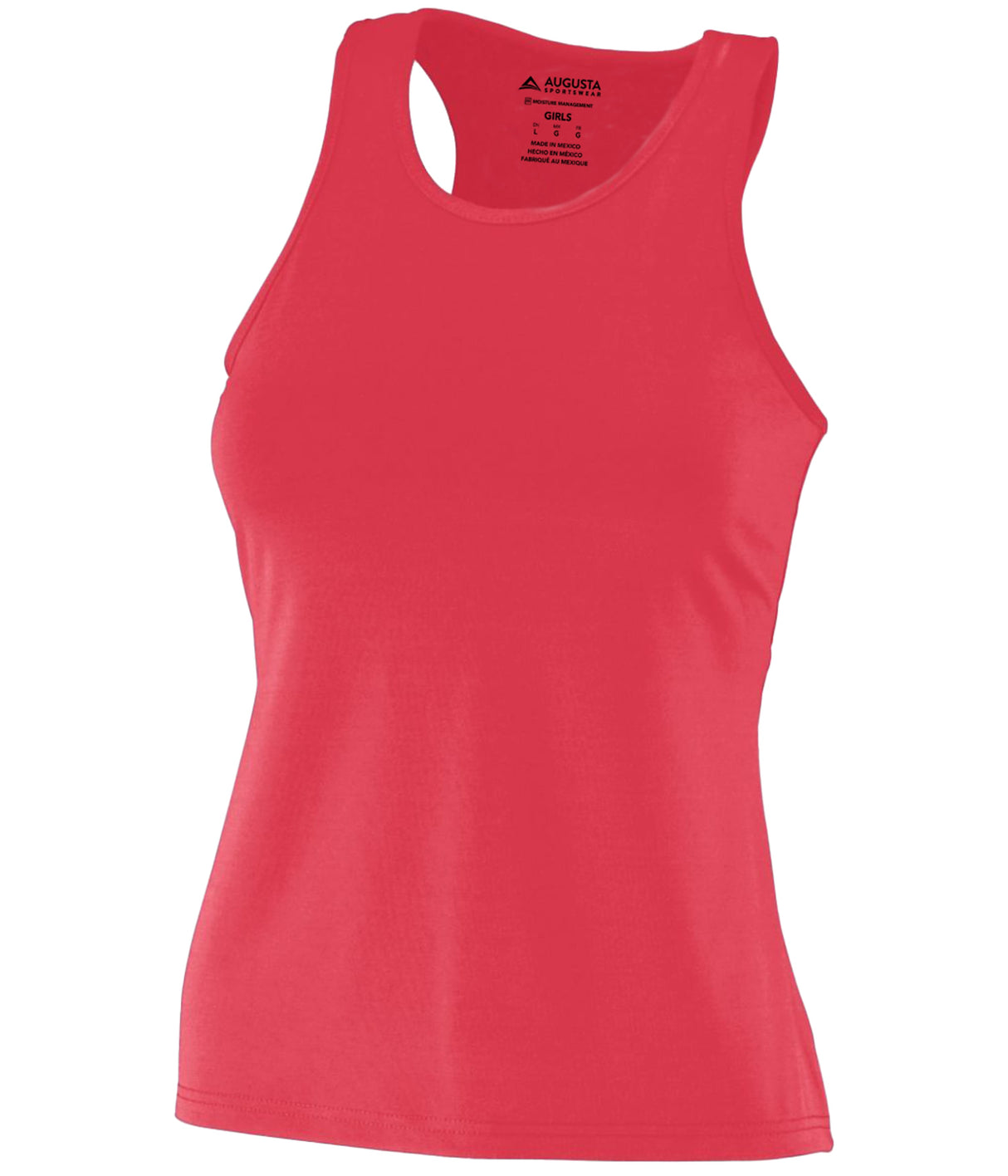 Augusta Sportswear Girls Poly/Spandex Solid Racerback Tank 1203