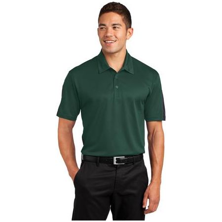 DRIEQUIP Men's Active Textured Colorblock Polo