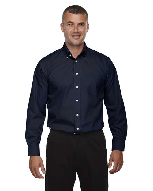 Joe's USA Men's Tall Crown Collection® Broadcloth Woven Dress Shirt