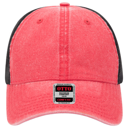 OTTO CAP "OTTO COMFY FIT" 6 Panel Low Profile Mesh Back Trucker Hat OTTO 121-1202 Otto Cap