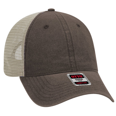 OTTO CAP "OTTO COMFY FIT" 6 Panel Low Profile Mesh Back Trucker Hat OTTO 121-1202