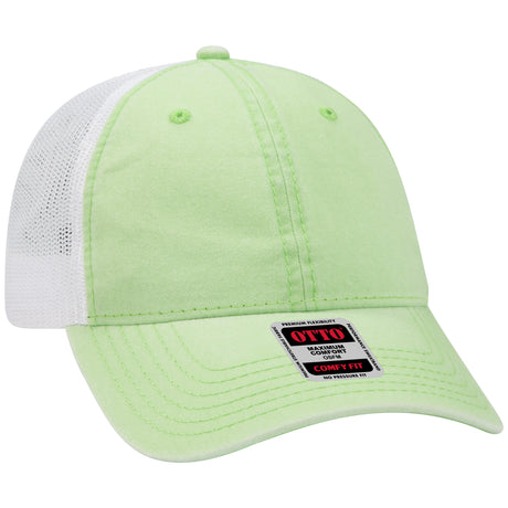OTTO CAP "OTTO COMFY FIT" 6 Panel Low Profile Mesh Back Trucker Hat OTTO 121-1202