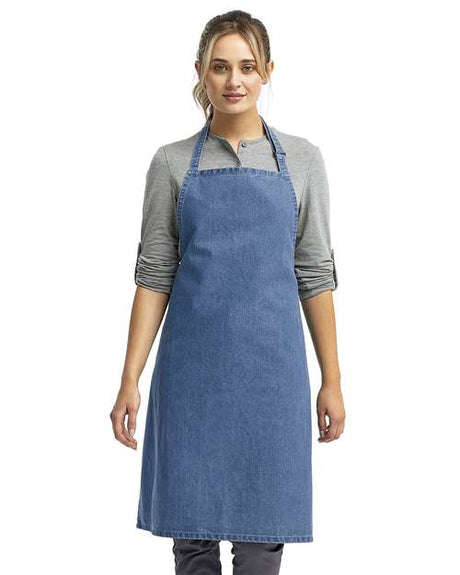 Artisan Collection by Reprime Recycled Bib Apron - Artisan Collection by Reprime RP150 Artisan Collection by Reprime Denim Blue One Size