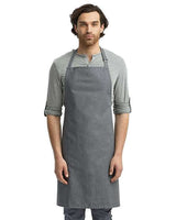 Artisan Collection by Reprime Recycled Bib Apron - Artisan Collection by Reprime RP150 Artisan Collection by Reprime Grey Denim One Size