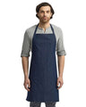 Artisan Collection by Reprime Recycled Bib Apron - Artisan Collection by Reprime RP150 Artisan Collection by Reprime Indigo Denim One Size