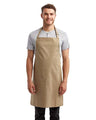 Artisan Collection by Reprime Recycled Bib Apron - Artisan Collection by Reprime RP150 Artisan Collection by Reprime Khaki One Size