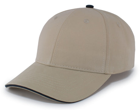Pacific Headwear Brushed Twill Cap With Sandwich Bill 121C