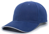 Pacific Headwear Brushed Twill Cap With Sandwich Bill 121C