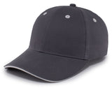 Pacific Headwear Brushed Twill Cap With Sandwich Bill 121C