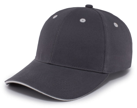 Pacific Headwear Brushed Twill Cap With Sandwich Bill 121C