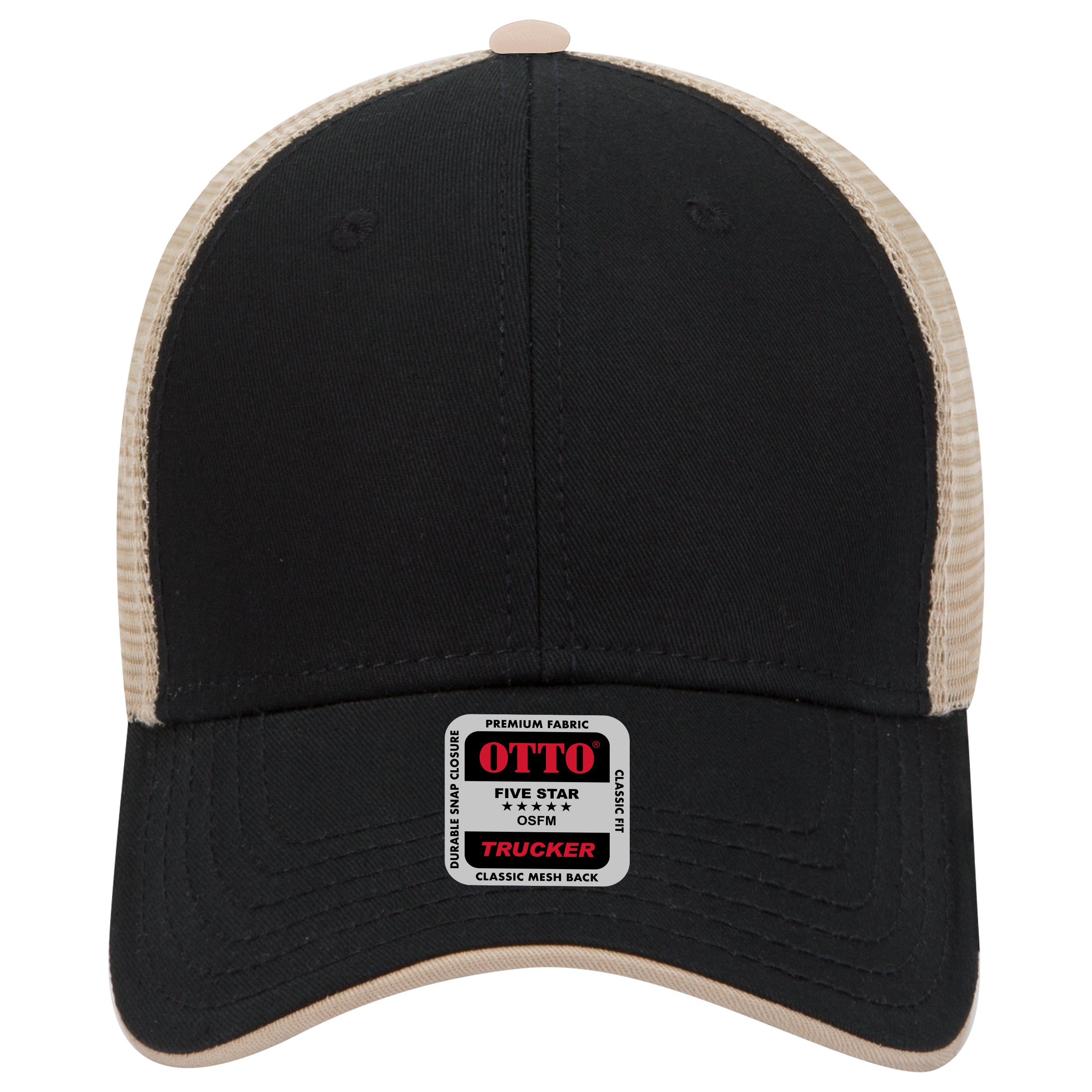 OTTO CAP 6 Panel Low Profile Mesh Back Trucker Hat OTTO 122-945 Otto Cap