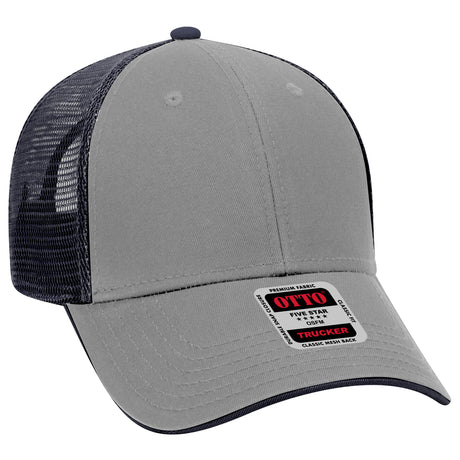OTTO CAP® 6 Panel Low Profile Mesh Back Trucker Hat OTTO 122-945