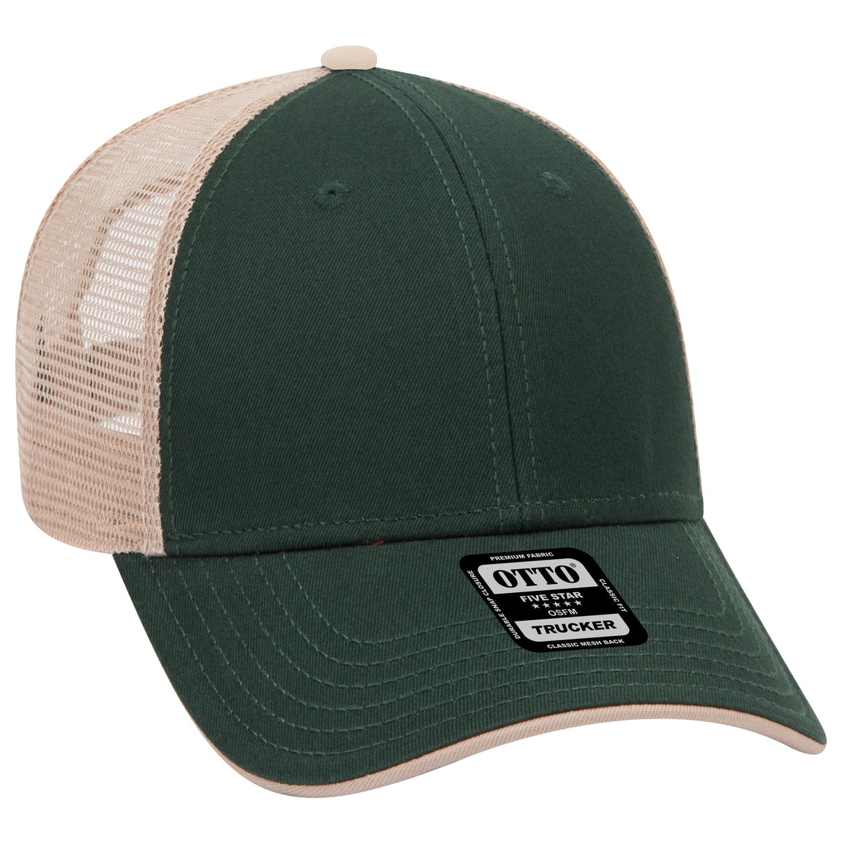OTTO CAP® 6 Panel Low Profile Mesh Back Trucker Hat OTTO 122-945