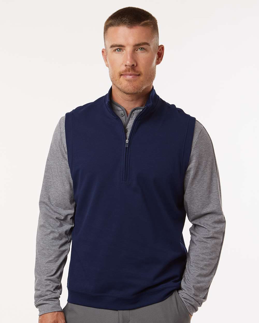 Adidas Men's Club Quarter-Zip Vest - Adidas A599