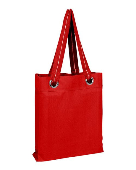 Q-Tees Large Grommet Tote - Q-Tees Q1630 Q-Tees