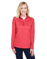Team 365 Women's Zone Sonic Heather Performance Quarter-Zip Pullover - Team 365 TT31HW